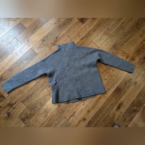 Rachel Zoe Heathered Blue-Gray-Green Knit Sweater